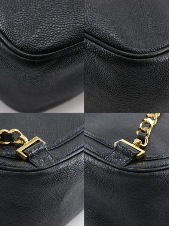 CHANEL COCO Mark Backpack Daypack ChainBackpack black leather Women main image 5